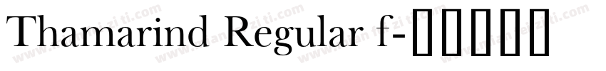 Thamarind Regular f字体转换